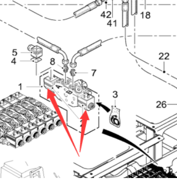进口铣刨机尾门提升电磁阀线圈186780 进口铣刨机尾门提升电磁阀线圈186780