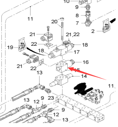铣刨机边板升降电磁阀2560058 铣刨机边板升降电磁阀2560058